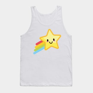 RAINBOW CUTE KAWAII ANIME WEATHER KAOMOJI EMOTICON CARTOON Tank Top